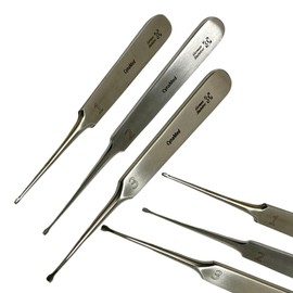 Dental Crown & Bridge Removal System Crown Remover Handpieces with Flat Handle, German Stainless Steel, Passivated - Set of 3 Pcs