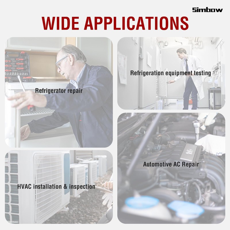 Refrigerant Leak Detector, WJL-6000 PRO HVAC Freon Leak Detector Halogen