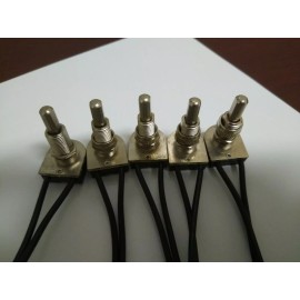 Satco   PUSH BUTTON ON/OFF NICKEL PLATED CANOPY SWITCH  Made By SATCO  Item #:801127