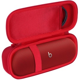 Lebakort Storage Case Compatible with Beats Pill - Wireless Bluetooth Speaker (Statement Red Case)