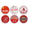 6 x 10cm Beijing Vinyl Stickers - China Chinese Country