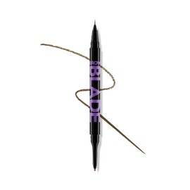Urban Decay Brow Blade – Lápiz de Cejas, Doble Punta con Tinta y Lápiz Cremoso, Efecto Microblading, Larga Duración, Resistente al Agua, Vegano, Hasta 24 Hrs