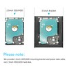 Dual 2.5 to 3.5 Inch HDD/SSD Hard Disk Mounting Bracket,