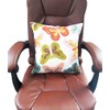 ZUODU 45cmx45cm Embroidered Cotton Decorative Throw Pillow Cover Butterfly Cushion