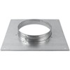 Duct Connection Flange Diameter 150 mm, Galvanised Steel, Straight or