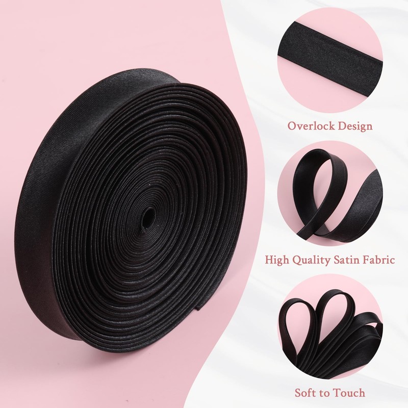 197 Inches Corset Ribbon Laces Elegant Black Straps for Dress