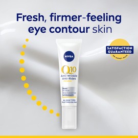 NIVEA Q10 POWER Anti-Wrinkle + Firming Eye Cream, 15mL | Anti-wrinkle eye cream with antioxidant Q10
