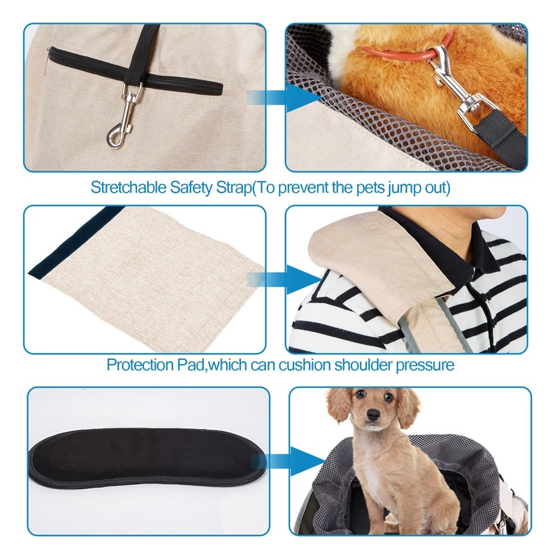 Ownpets Pet Sling Carrier, Fits 15 to 25lbs Extra-Large Dog/Cat