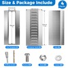 4-Pack Shipping Container Vents - Anodized Aluminum Louvered Vent Kit