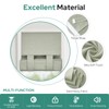 HOMEIDEAS 100% Linen Blackout Sidelight Curtains for Front Door, Side