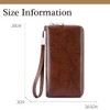 Unisex Anti-Credit Card Fraud Multi-Compartment Wallet, 24 Slots RFID Blocking