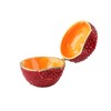 QIFU Classical Red Apple Style Enameled Trinket Box Hinged, Unique