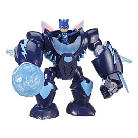 PJ Masks Robo-Catboy Preschool Toy with Lights and Sounds for Kids Ages 3 and Up, Catboy Robot Suit with Action Figure