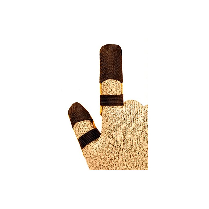 G & F Products 8128M Cowhide Leather Guard Finger Protection,