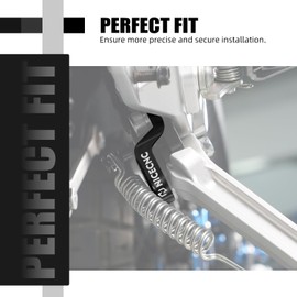 NICECNC Motorcycle Side Stand Switch Protector Compatible with Yamaha Tenere 700 /XTZ700 2019-2024, Tenere 700 Rally Edition 2020-2024, Tenere 700 World Raid 2022-2024, Aluminum, CNC, Black