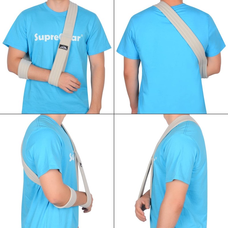 supregear Arm Sling Adjustable Lightweight Comfortable Shoulder Sling Breathable Medical
