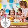 sourcing map 4 Pcs Pickle Fork, 8.6 Inch Olive Fork
