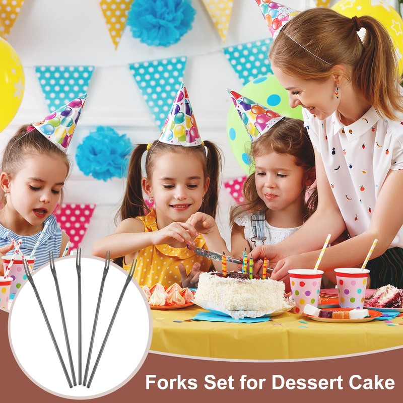 sourcing map 4 Pcs Pickle Fork, 8.6 Inch Olive Fork