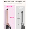 YEEGOR 3/4 inch Curling Iron,Extra Long Barrel Culing Wannd,100-240V Dual