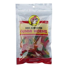 Buc-ee's Gummi Worms Candy in a Resealable Bag, 12 Ounces