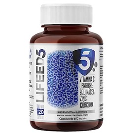 LIFEED Suplemento Alimenticio Inmune, Envase que contiene 120 Cápsulas  Rinde 120 días de suministro por envase. Contiene vitamina C, vitamina D3,... 