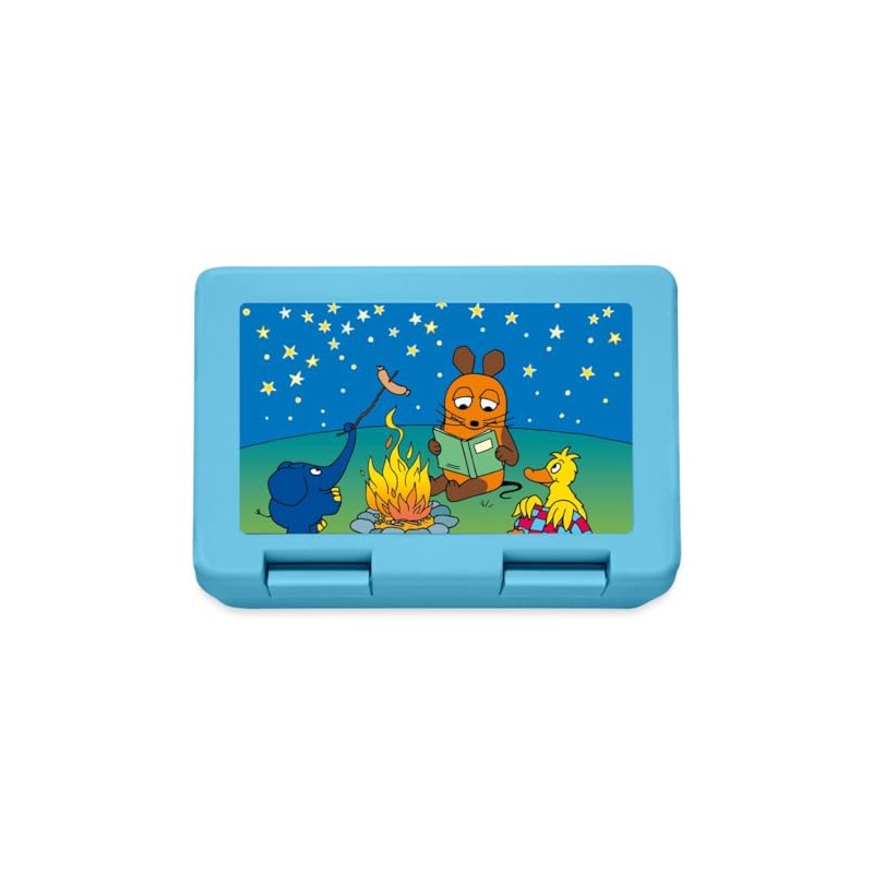 Spreadshirt Die Sendung mit der Maus Am Lagerfeuer Lunch Box,