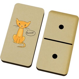 Azeeda 'Cat Says Meow!' Domino Set & Box (DM00043381)