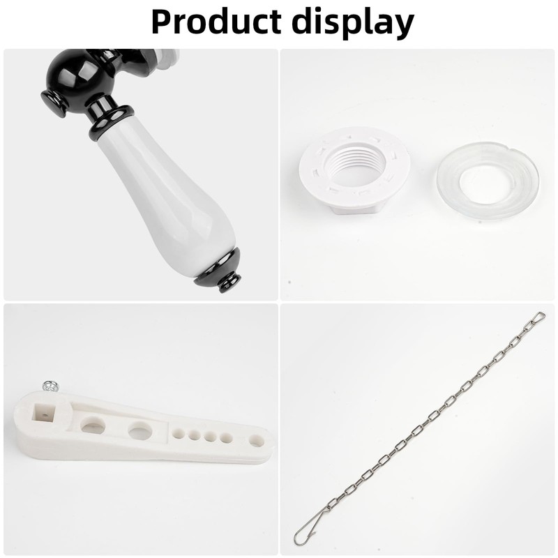 Ceramic Toilet Flush Handle, KissDate Toilet Flush Handle Replacement Universal