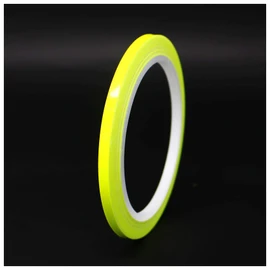 Finest Folia Decorative Shiny Strips for Car, Motorcycle, Boat, Model Making, Silver, Chrome, 10 Metres, neon yellow