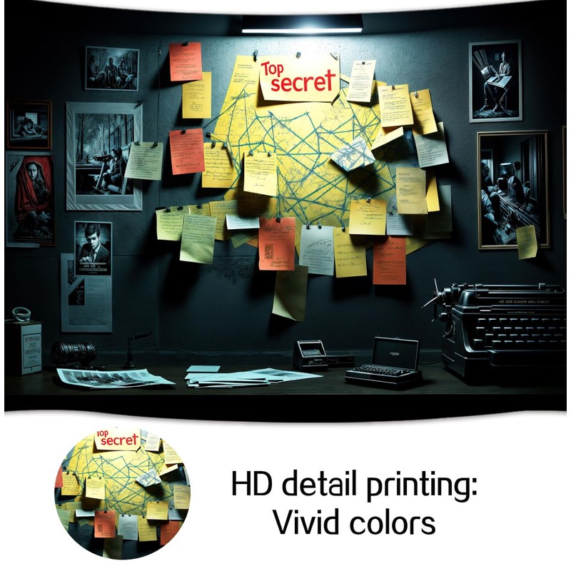 10 x 8 ft Spy Theme Detective Backdrop Top Secret