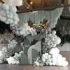 PartyWoo Dusty Green Balloons 50 pcs 12 Inch Matte Sage