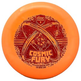 Discmania Cosmic Fury - Kyle Klein Signature Series Lux Vapor Logic Disc Golf Putter, Disc Golf Approach Disc 173-176g (Orange)