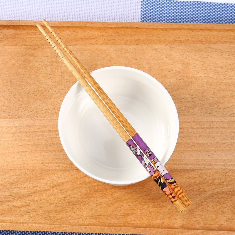 5 Pairs Bamboo Wooden Chopsticks Japanese Style Reusable Chopsticks Box