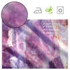 LB Purple Crystal Mineral Marble Abstract Shower Curtain for Bathroom