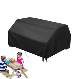 Picnic Table Bench Covers - Outdoor Furniture Protector Cover with Adjustable Elastic Strap,Oxford Cloth Furniture Protection for Garden Yard Courtyard Backyard