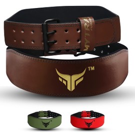 Mytra Fusion Gym Belt 4 Inch Weight Lifting Belt Ideal for Workout, Powerlifting, Back Support Women Bodybuilding Belt (Brown, X-Large)