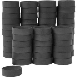 AIWOQI Rubber Bands Size#82 Black 65 Pieces Heavy Duty Wide Industrial Strong Elastic Rubber Bands for Office Supplies Survival Camping Biking Fishing Tactical