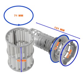 CDDCWZ 00645038 645038 Micro Filter Dishwasher Drain Filter Compatible with Bosch Thermador Kenmore Dishwasher filter Part Replaces AP4339631 00651097 1560725 651097 AH3479708 EA3479708