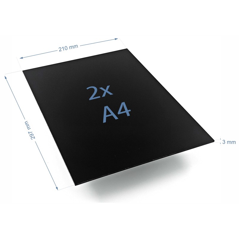 Acrylic Glass Black 3 mm, Acrylic Sheet, Plastic Plate 3