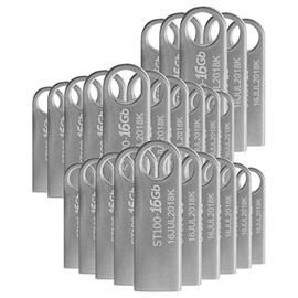 PSA COMPUTO Y PAPELERIA Kit de 25 Piezas Flash Drive USB 16 GB STYLOS Modelo STMUSB2B ST100 Memoria USB Compacta Portátil Unidad de Almacenamiento USB 2.0