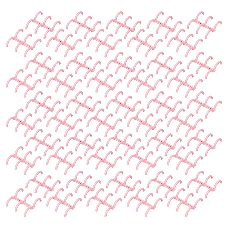 50PCS Comb Binding Spine 16mmx3 Rings PP Multifunctional Book Binder