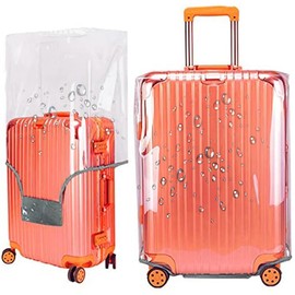 GigabitBest 28 Inch Full Transparent Luggage Protector Cover Waterproof PVC Thicken Full Clear Suitcase Protector Cover Travel Case Suitable for 28"-29" Full Clear