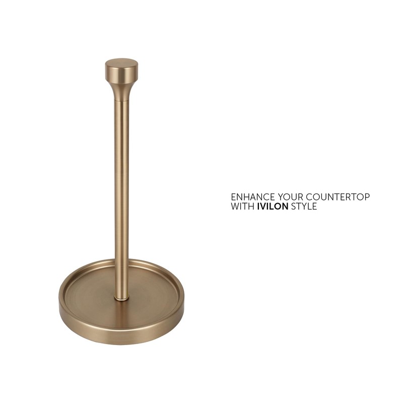 Ivilon Countertop Paper Towel Holder - Modern Bell End Minimalist