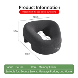 UTJZIB Face Down Pillow for Massage - Massage Headrest for Bed, Face Down Pillow for Sleeping, Post-Eye Surgery Recovery, and Beach Tanning, Massage Tools.