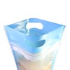 Frosted Window Blue Bakery Carry-Out Handle Resealable Bags for Baked