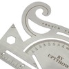 UPTTHOW Leather Tools French Curve Protractor Triangles Andcircle Gauge All-in-one