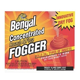 Bengal Chemical 55201 Roach and Flea Indoor Fogger, 3-2.7 oz. Cans