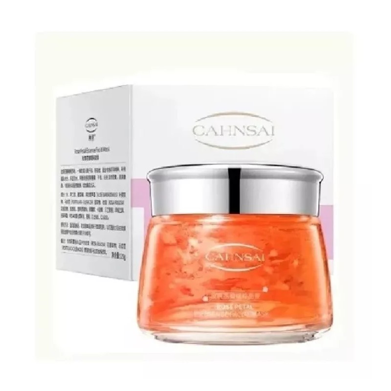 CAHNSAI Petalos De Rosa Mascarilla Humectante Aclarante Hidratacion