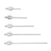 5pcs L10/20/30/40/50 Test Indicator Contact D1.5mm Dial Indicator Needle Probe