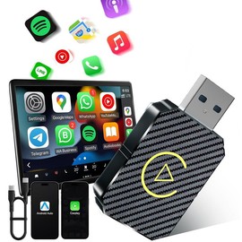 Mini Wireless Apple CarPlay Adapter, for both Apple and Android,converts wired to wireless, suitable for factory wired CarPlay cars from 2016+